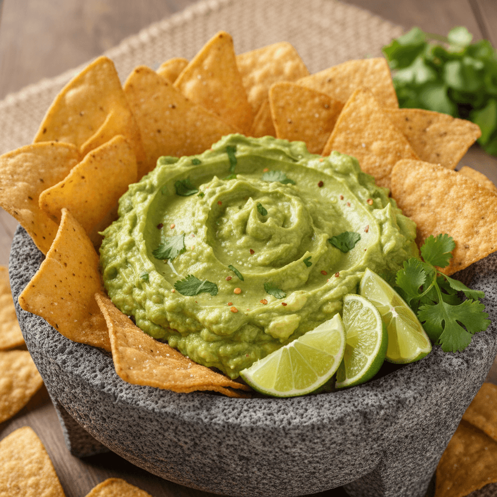 Guacamole with chips